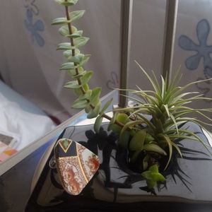 Adjustable Hand made Ceramic Ring